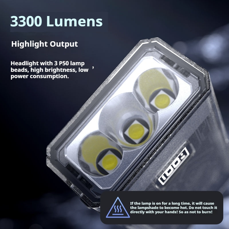 BLACKDOG STAR BOX Multifunctional Lighting Flashlight 3300LM Super Power Long Range LED Light 4 Color Torch Outdoor 3000mAh Battery IPX5 Waterproof