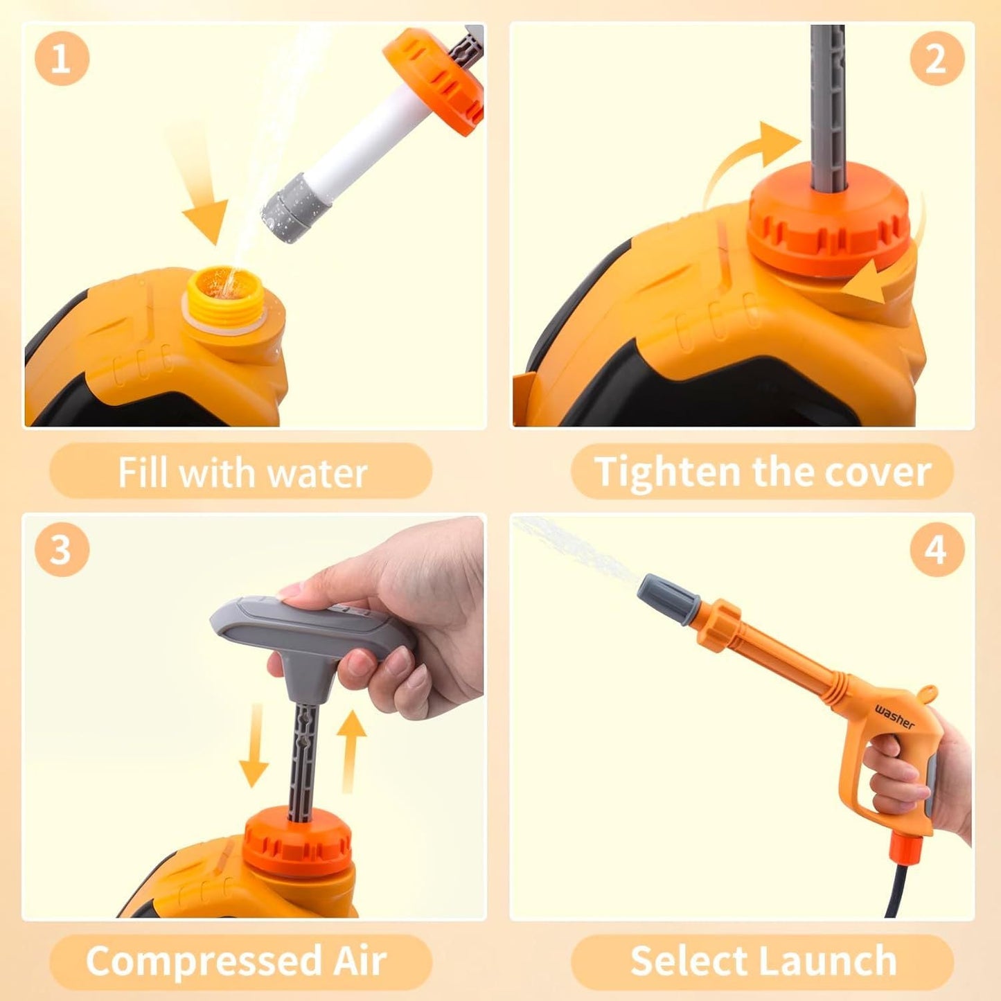 Multifunction Toy Spray Car Wash Set-M0JL