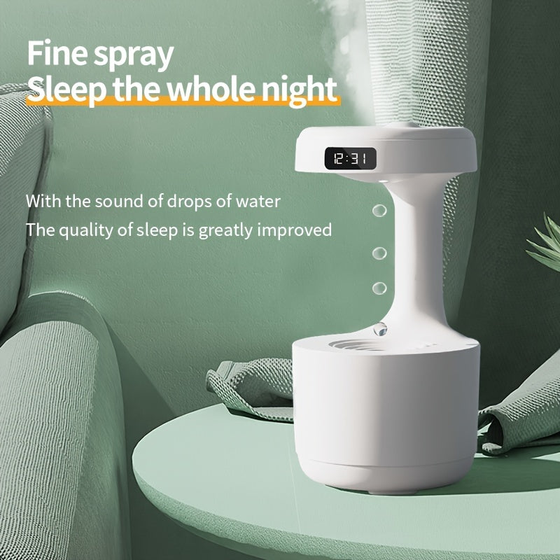 MOMMED USB-Powered Anti-Gravity Humidifier, Compact Desktop Air Purifier TJR1B7T
