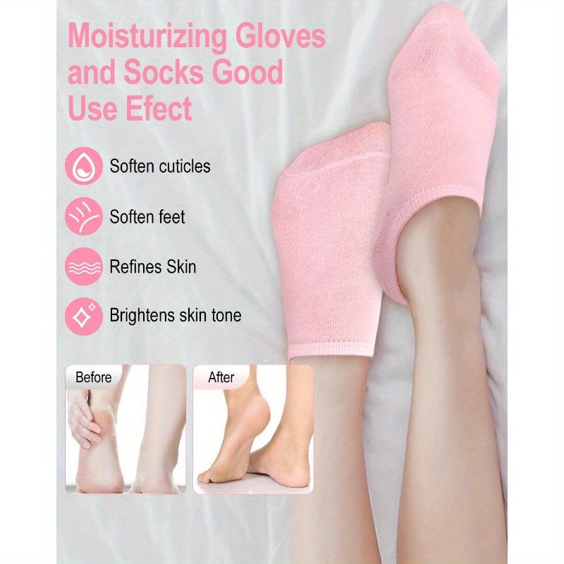 Moisturizing Non-Slip Gel Spa Socks for Women TJR6L7P