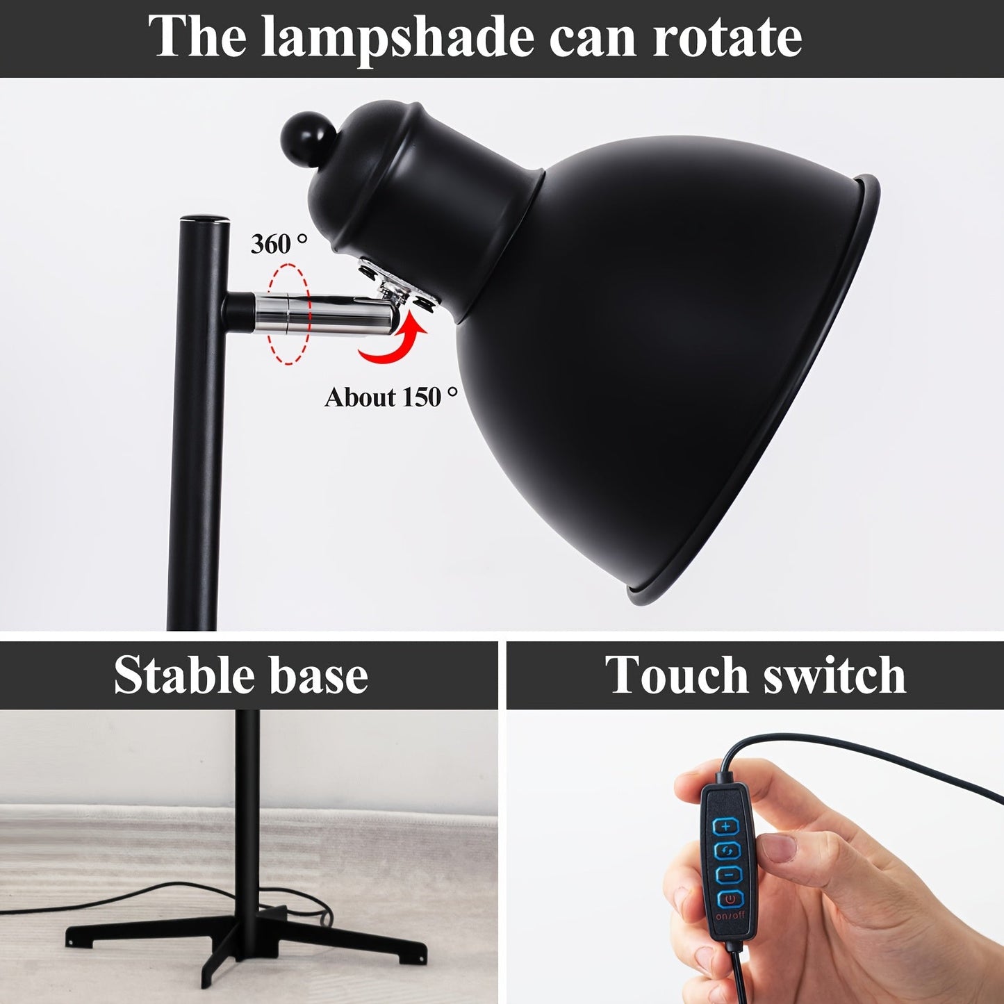 GDLUOAO 58-Inch USB Floor Lamp - DN3K