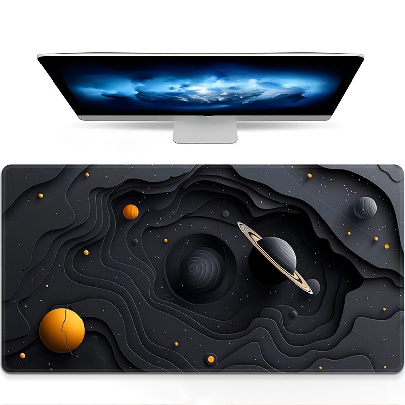 Galactic Space Planet Gaming Mouse Pad, Large TJR6L7P