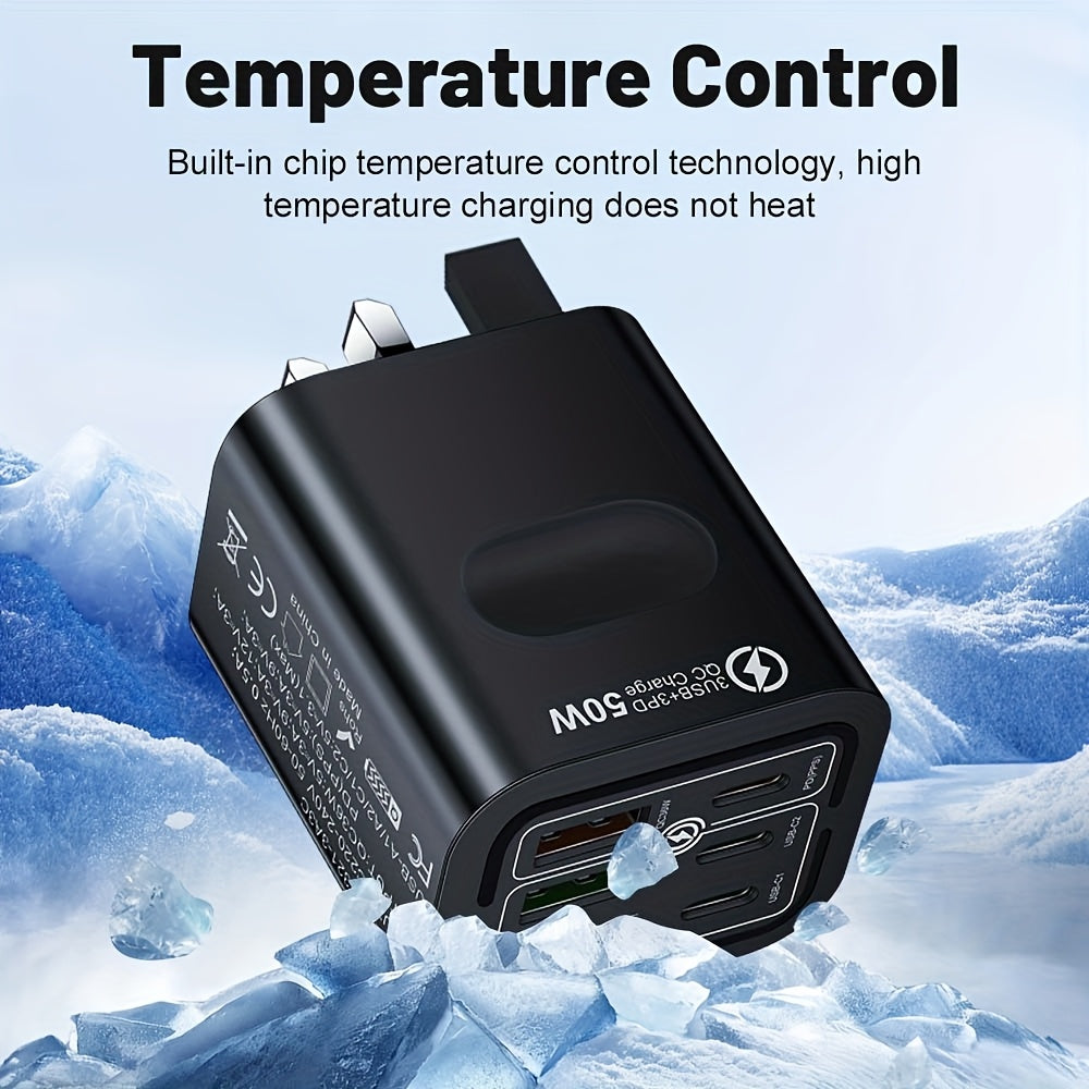 KAXOE 50W Fast Charging USB C Charger, QC 3.0 TJR3P9X