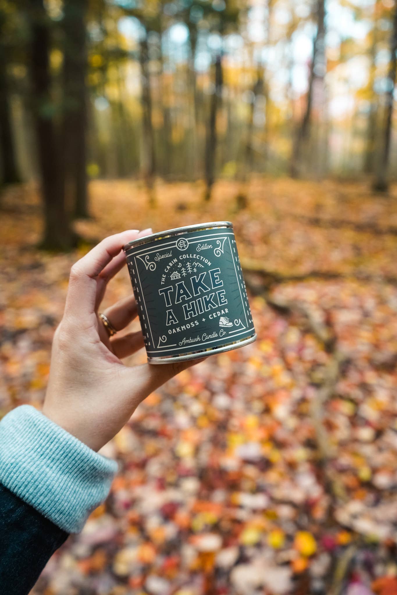 Ambush Candle Co. - Take A Hike | Oakmoss + Cedar 8oz Soy Candle