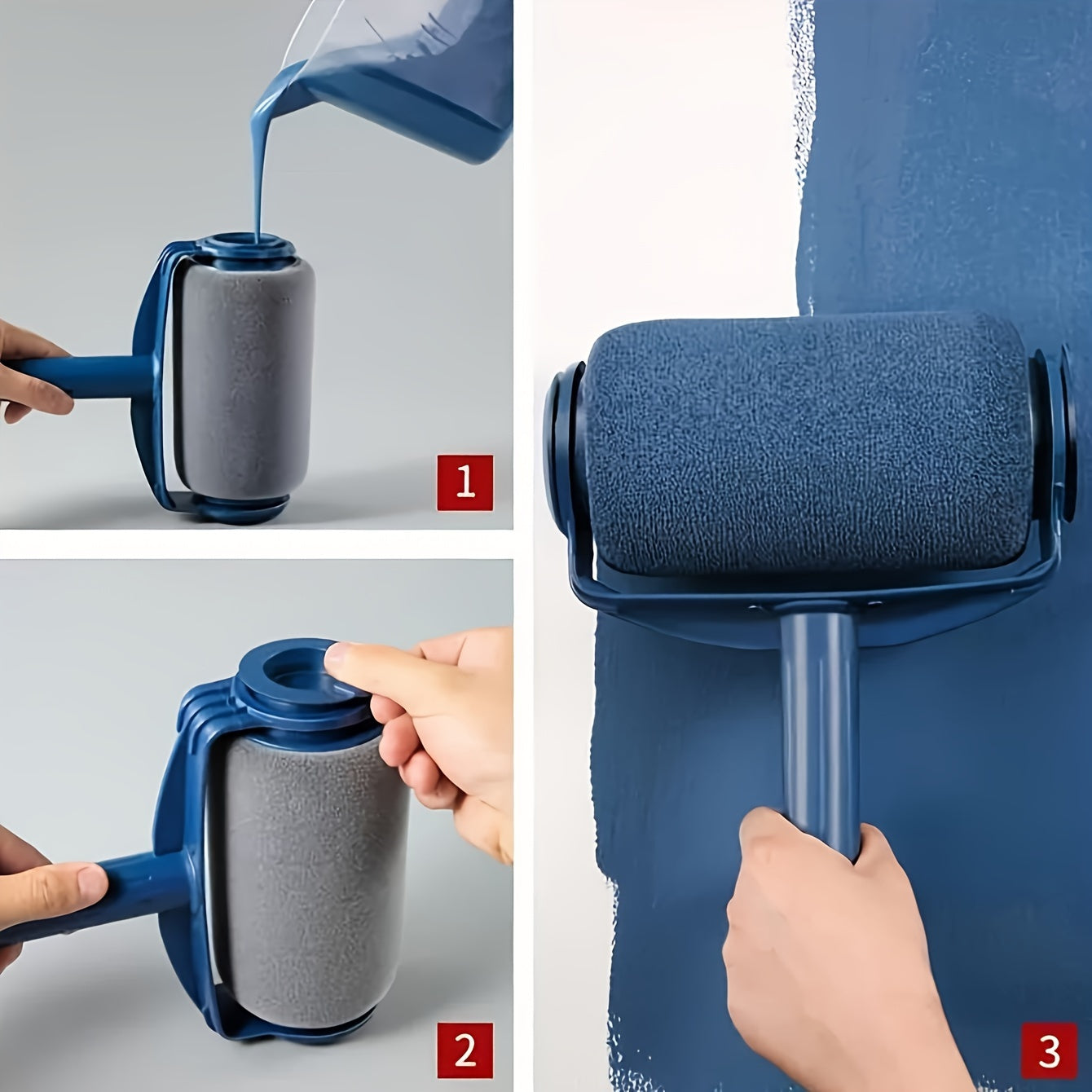 Refillable Paint Roller with Storage  1691oz Capacity-GHBI