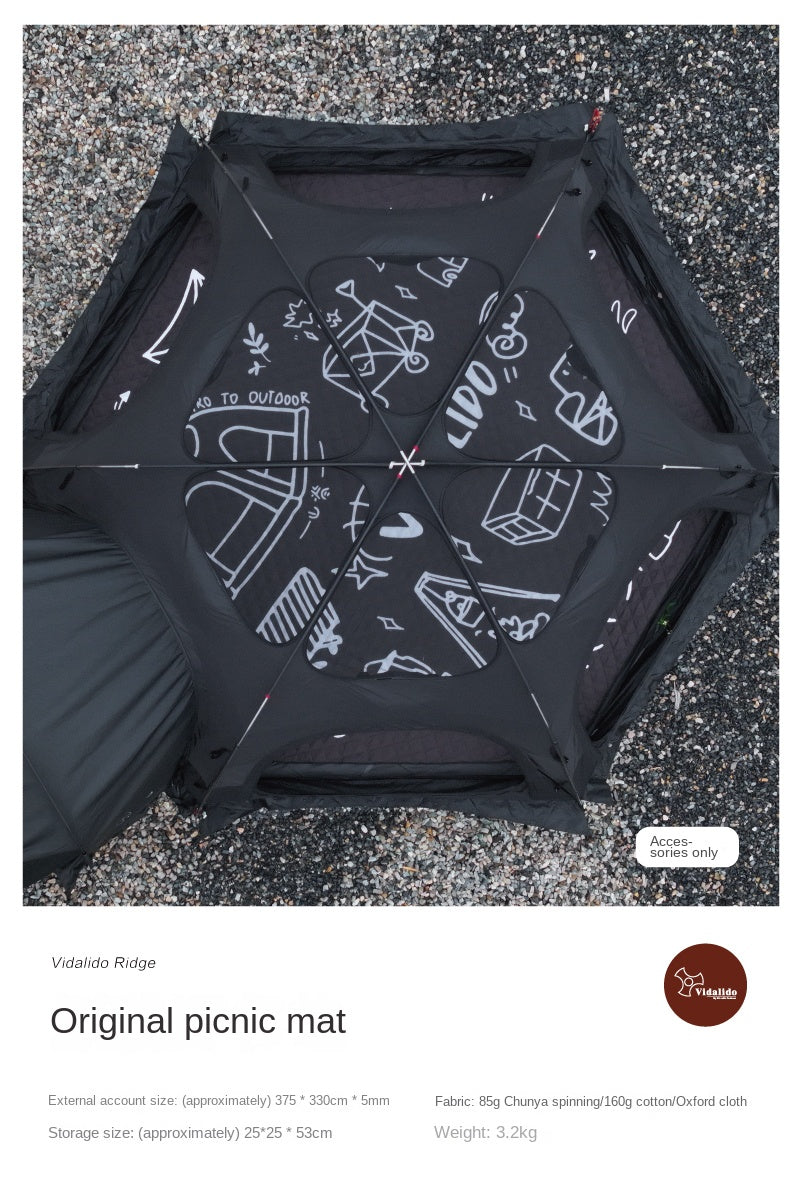 Vidalido RIDGE Series Modular Dome Tent Multiple Setup Geodesic Tent Large Space For Group Family Splicing Hexagonal Self-Supporting Waterproof Canopy