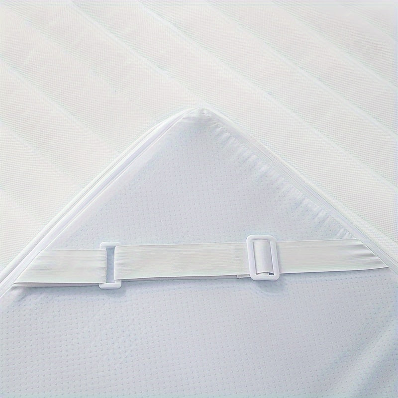 Memory Foam Mattress Topper Set with Cover - 7JG0