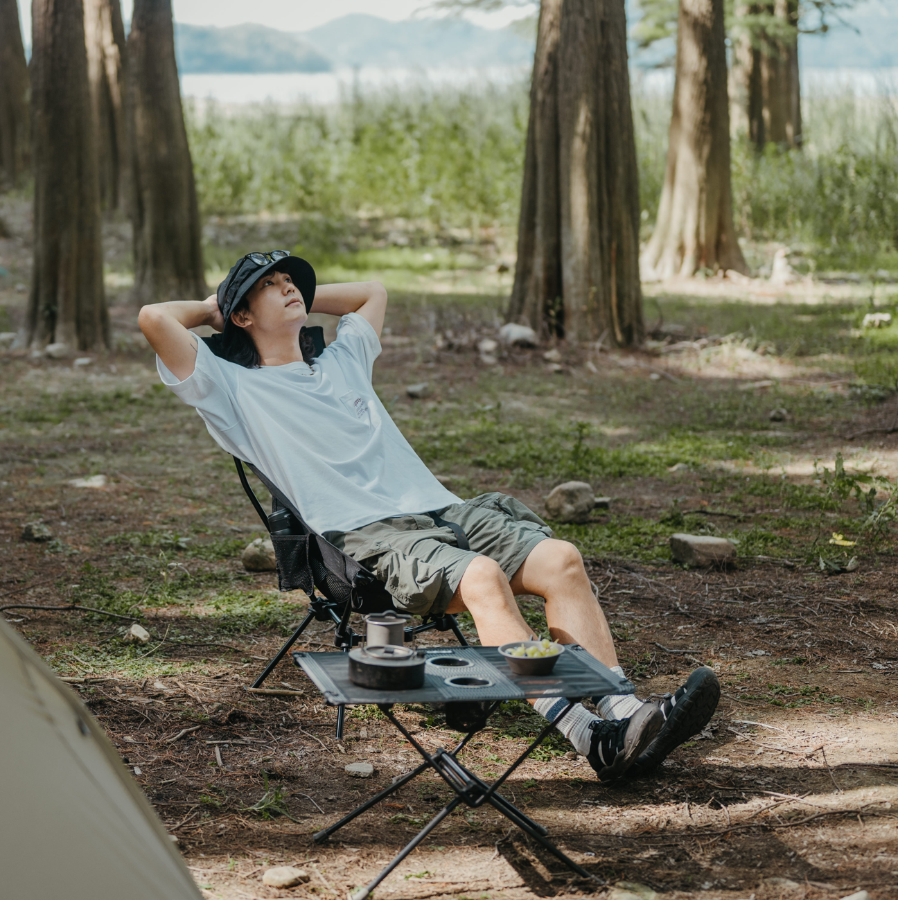 Naturehike CLAMSHELL Series Triangle Moon Chair Portable Ultralight Folding High Low Back Heavy Duty Outdoor Camping Hiking Foldable Chair Nature Hike