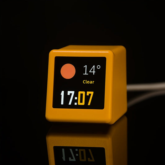 New Year Gift Mini Animation Weather Clock, Multifunctional TJR3M7J