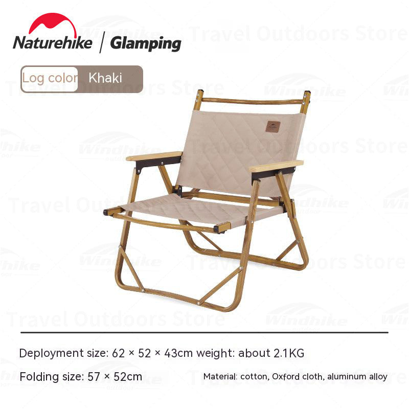 Naturehike MW02 Camping Folding Chair Portable Thickened Soft Cotton Cushion 1 Person Kermit Chair Outdoor Backrest Fishing Comfortable Breathable L02