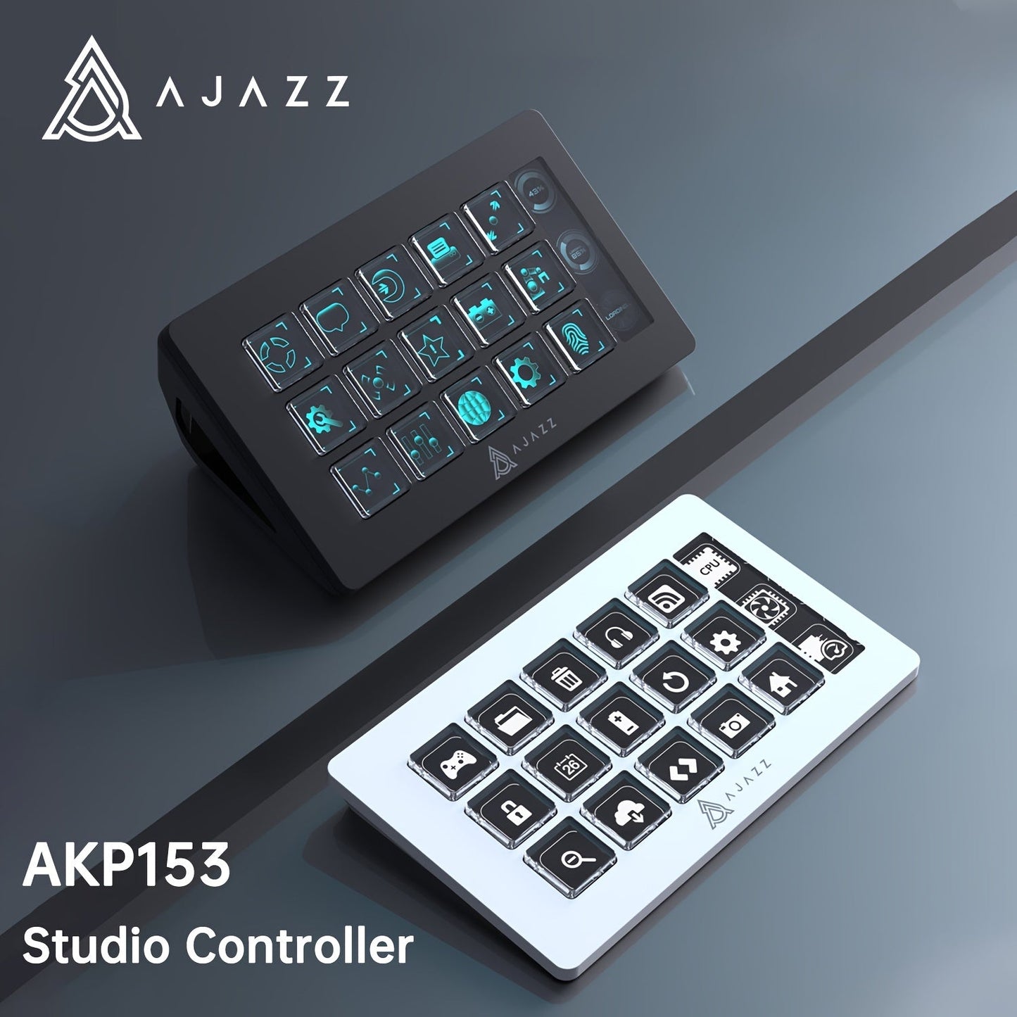 AJAZZ Live Streaming Control Console, 15 Keys TJR4D7M