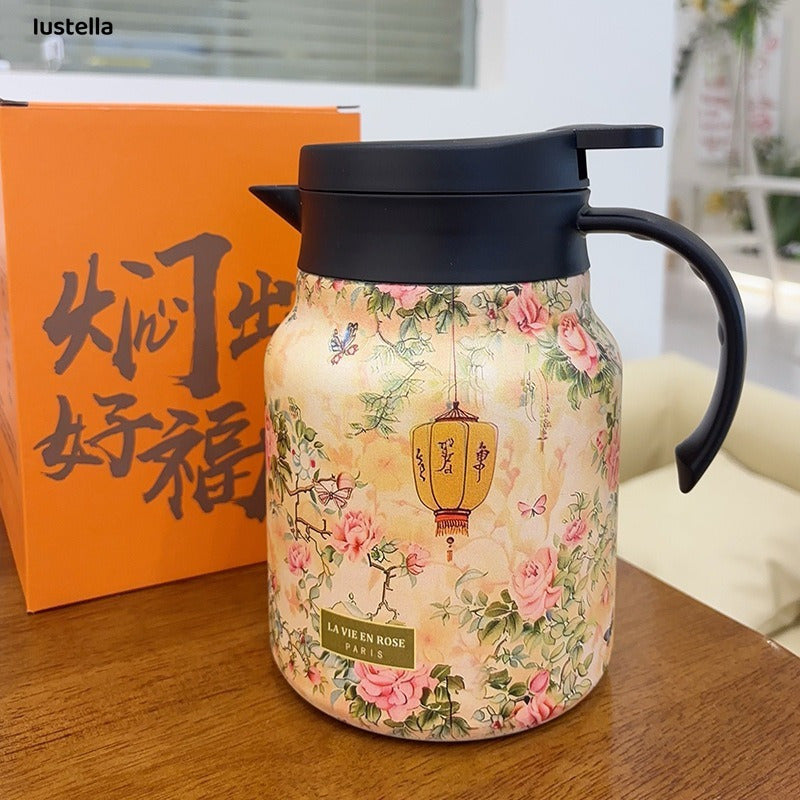 Stainless Steel Flower Tea Infuser Pot-7JYH