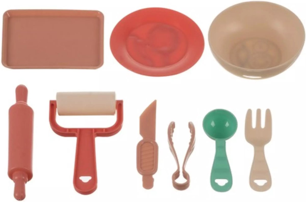 Kruzzel Grote Pasta Extruder Boetseerklei Set - Stimuleer Creativiteit bij Kinderen