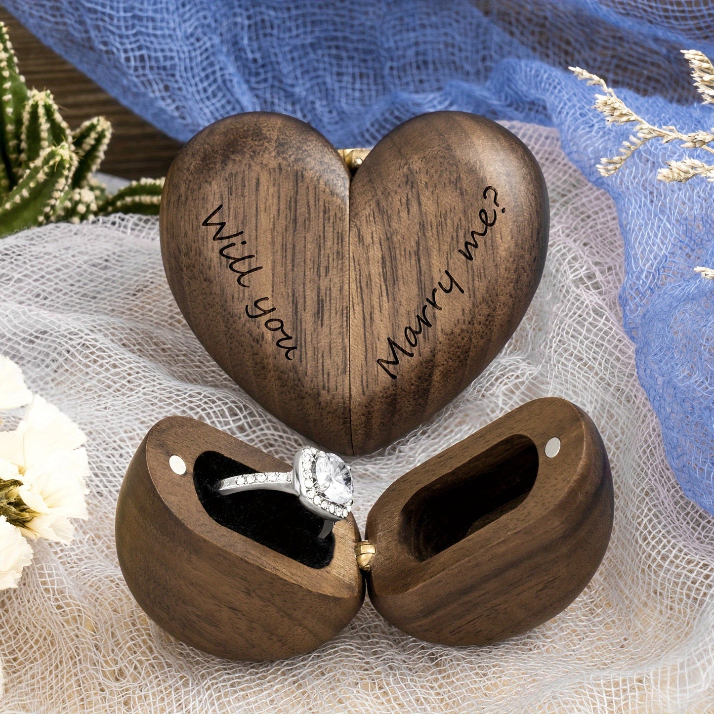 Heart Ring Box Will You Marry Me- HMT25ER
