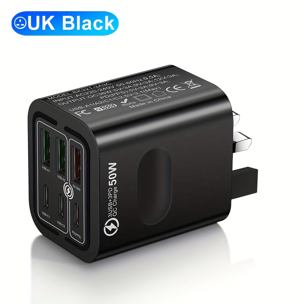 KAXOE 50W Fast Charging USB C Charger, QC 3.0 TJR3P9X