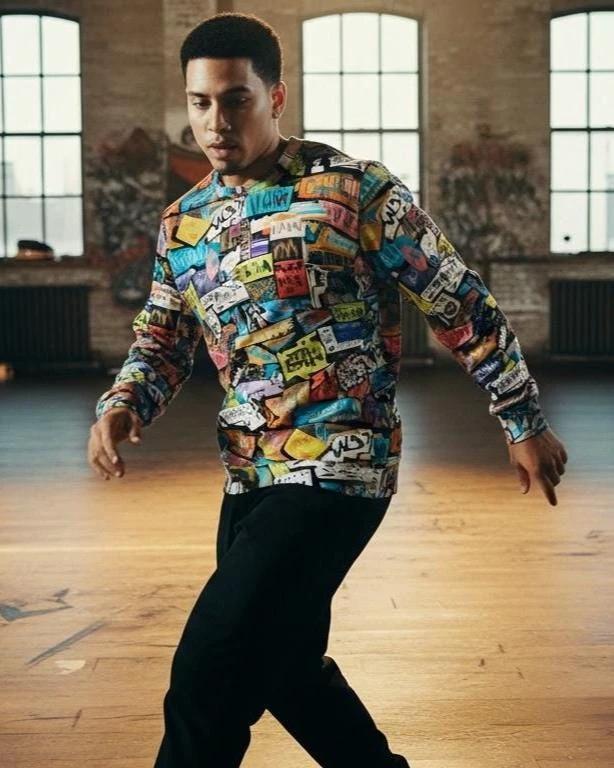 Maximalist Heavyweight Crewneck for Art Collectors — Abstract AOP Sweatshirt, 310gsm Cotton Statement Piece, Gallery-Ready Streetwear