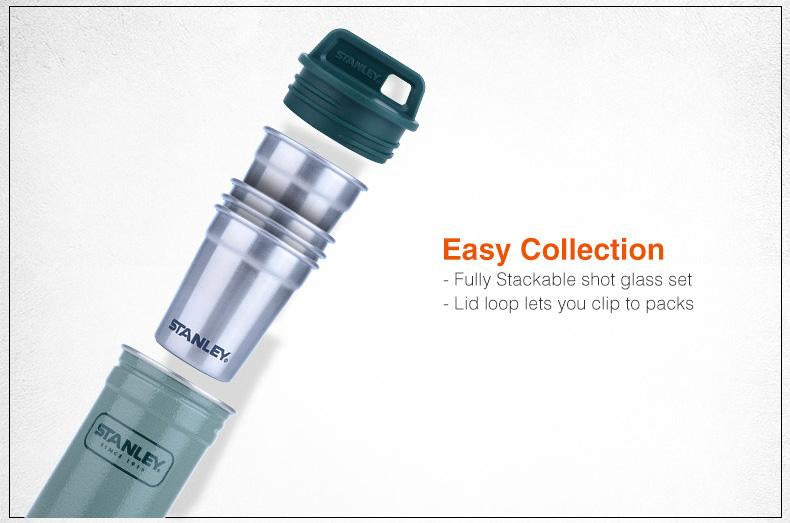 Stanley Adventure Stainless Steel Shots + Flask Gift Set