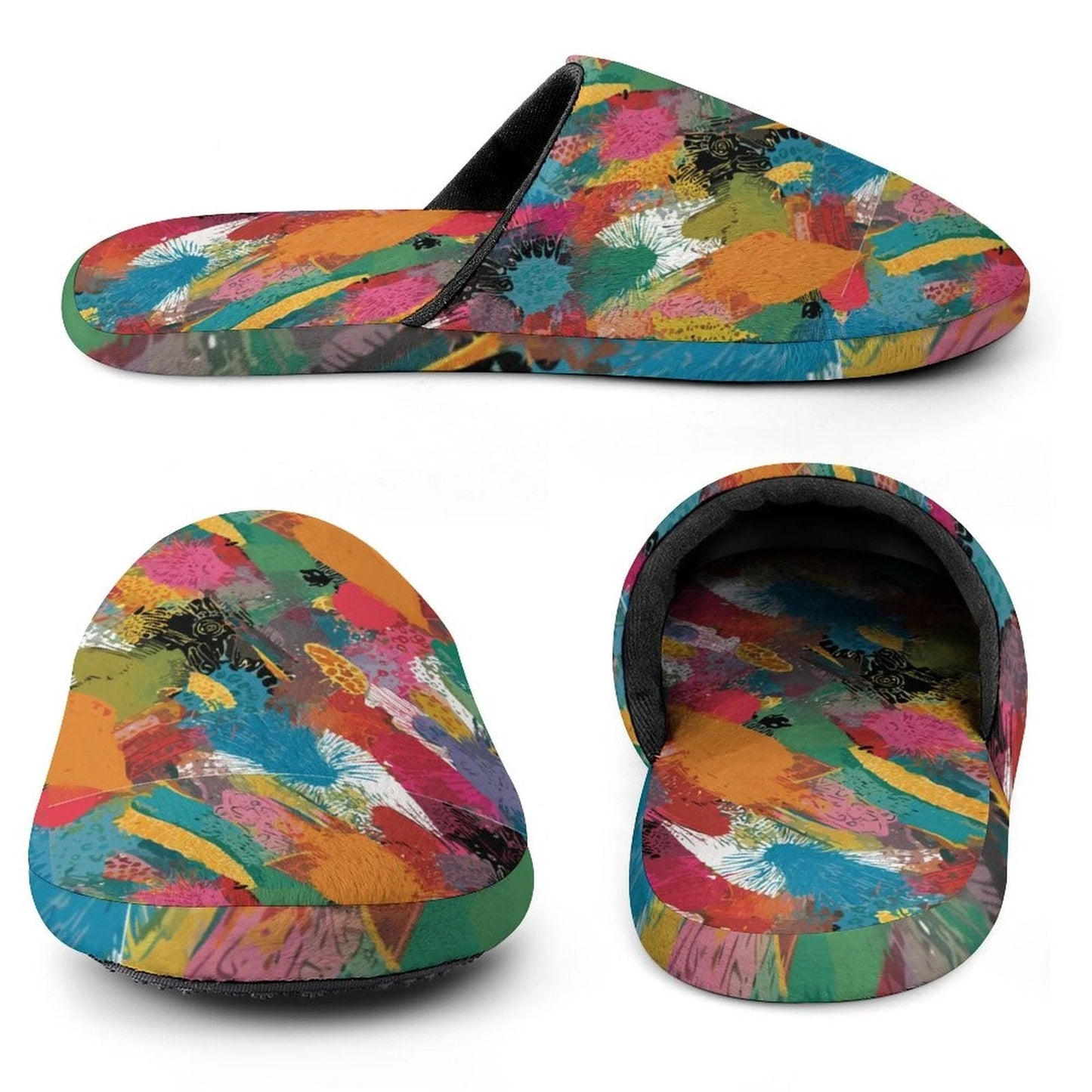 Flannel Men's Cotton Slippers