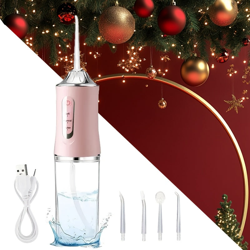 Electric Rechargeable Tooth Cleaner with 4 Nozzles - AJC9