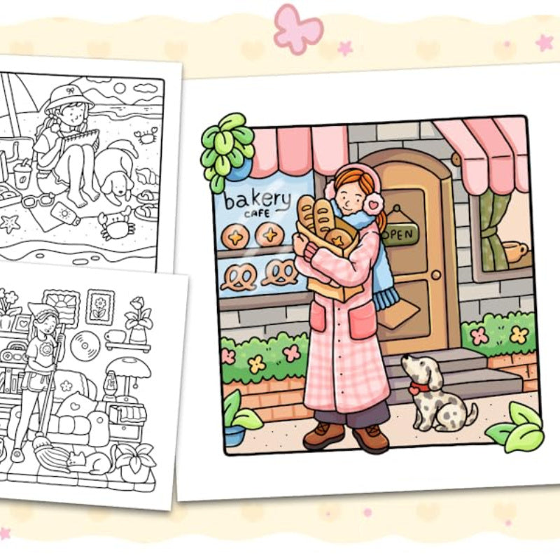 Cocowyo Girls Moment Adults and Teenagers Coloring Book - XCI0