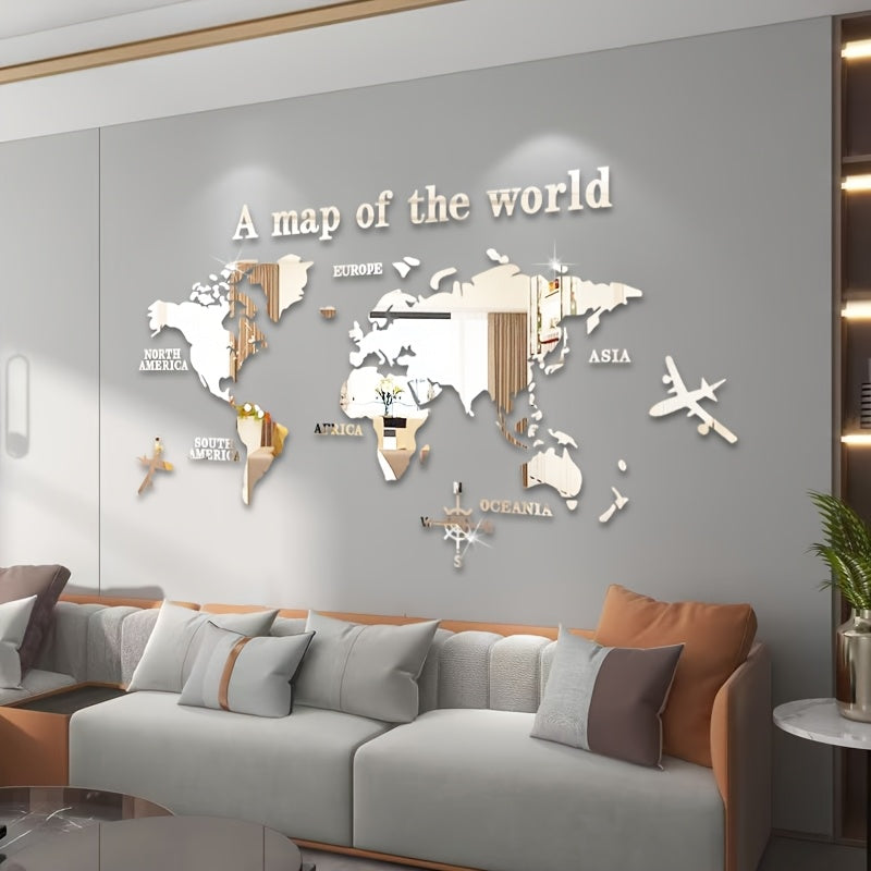 Boho World Map Wall Decor- HMMT25TT