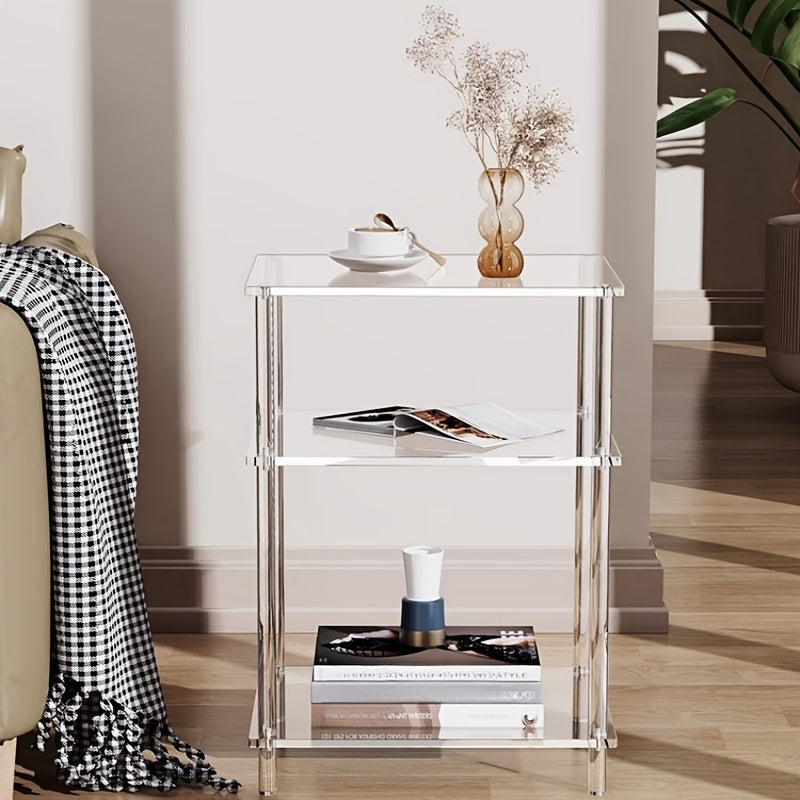 Clear Acrylic 2/3 Tier Side Table - ID2J