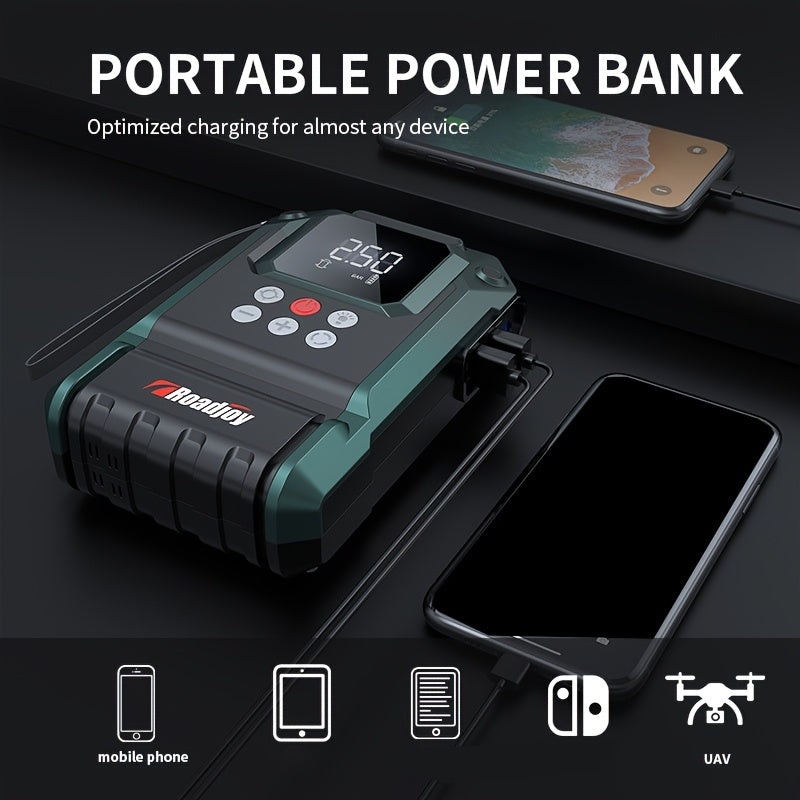 Portable Car Jumper Starter, 10000mAh, 150PSI TJR9D3X