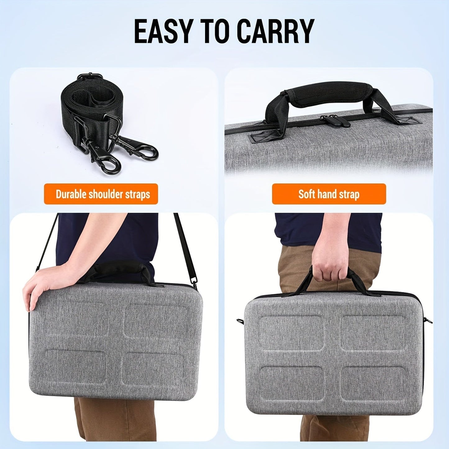 PS-5 Carrying Case with Shoulder Strap, Durable Storage Bag TJR9Q3S