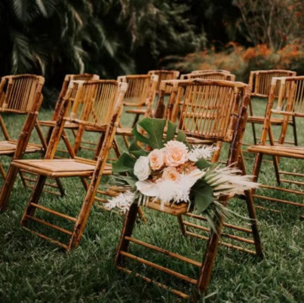 Bamboo Folding Chair Rentals
