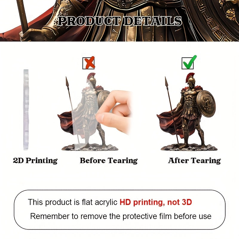 Spartan Warrior Acrylic Decor- HMT24SR