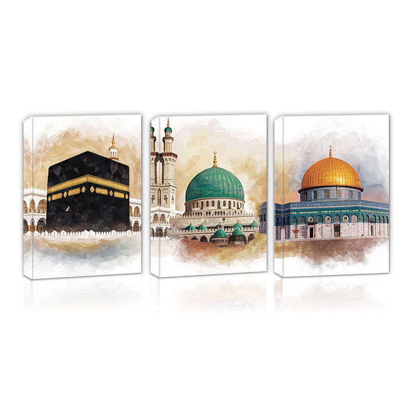 Religious Architecture Triptych- HMT24RR