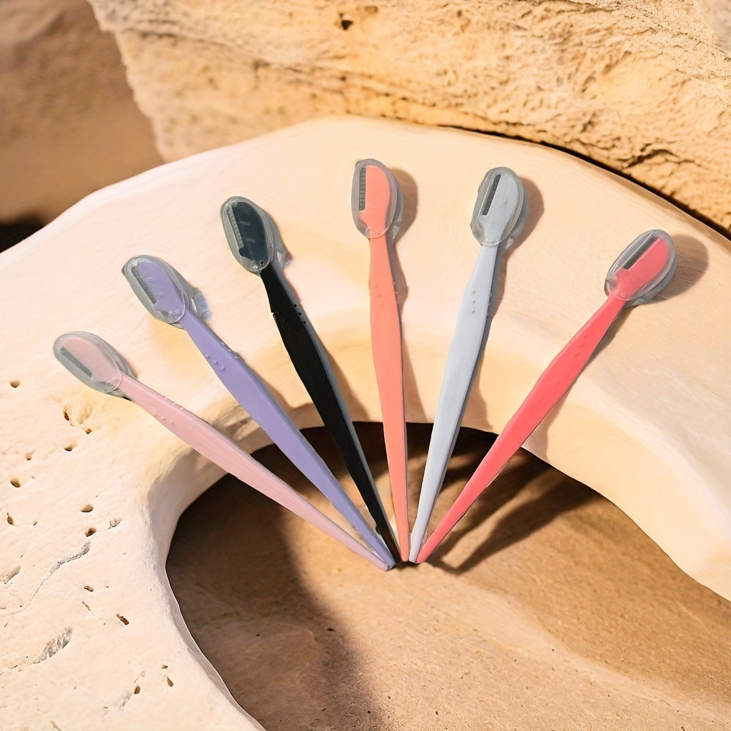 6/12/18pcs Multi-Color Eyebrow Razors - P7TV