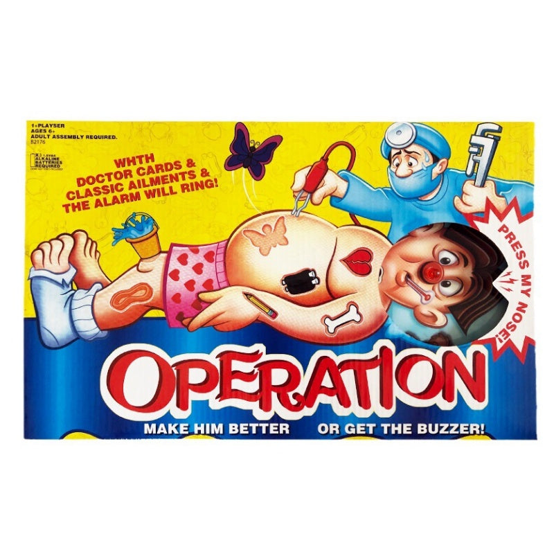 Deluxe OPERATION Board Game, Family Fun TJR5M7P