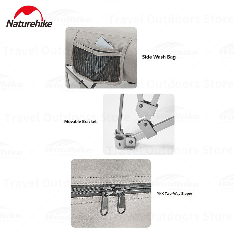 Naturehike Camping Wide Bed Frame Folding For Air Foam Mattress 200kg Max Load Heightened Inflatable Double Queen Size Air Bed Bracket XJC13