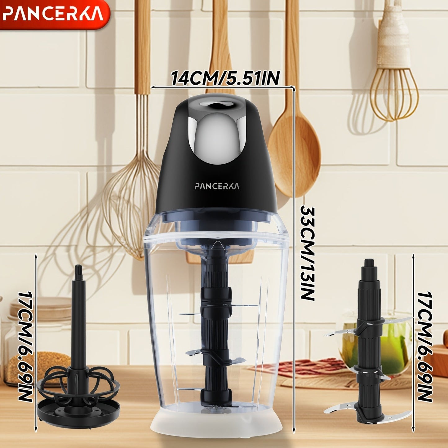 PANCERKA 1500ml Food Processor  28000 RPM Motor European Plug-K7C7