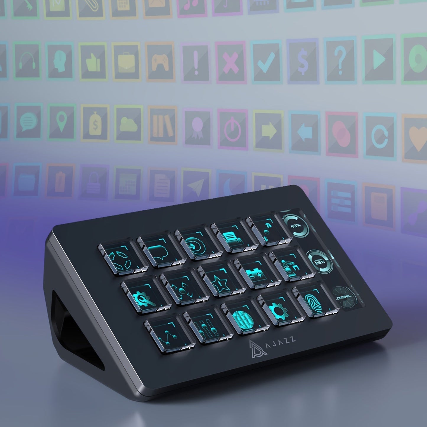 AJAZZ Live Streaming Control Console, 15 Keys TJR4D7M