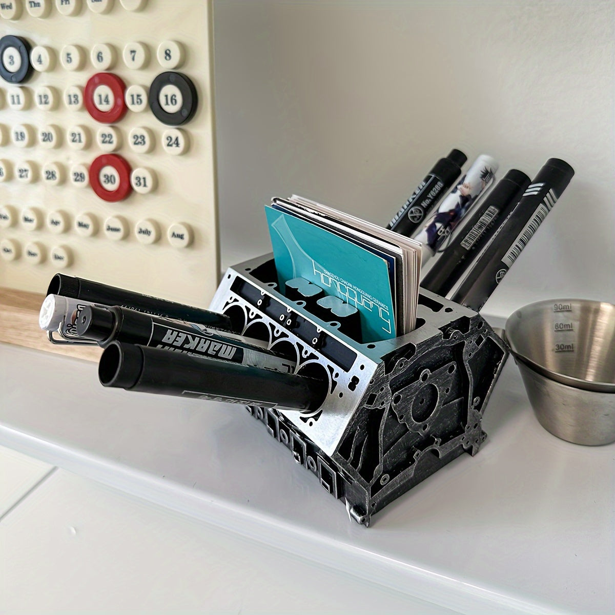 Engine Cylinder Desktop Organizer- HMT24DO