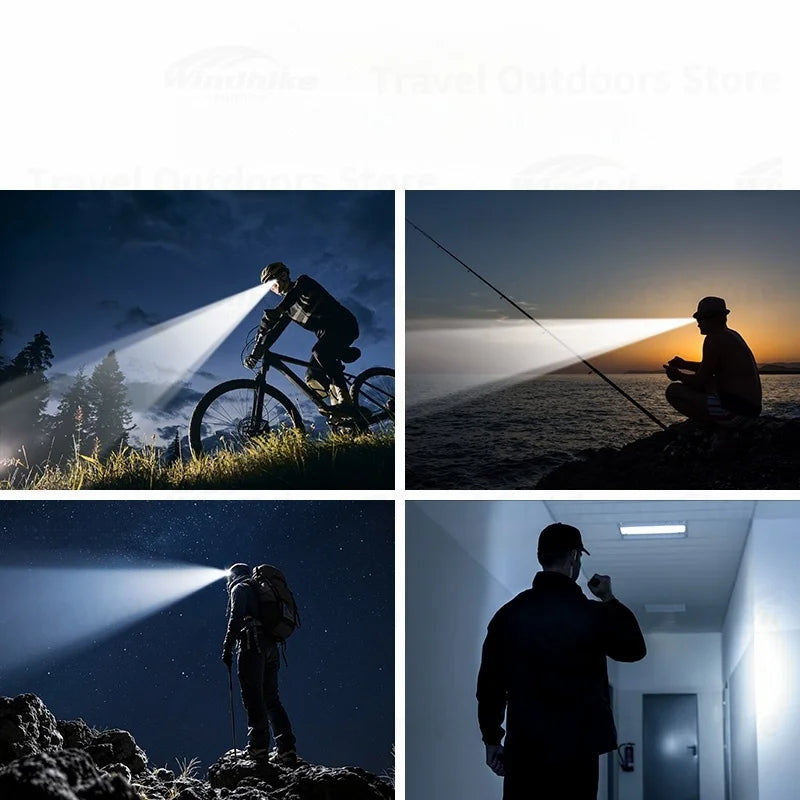 BLACKDOG X1 Head Mounted Flashlight Portable Headlamp Strong Light Super Bright Light Rechargeable Ear Wear Outdoor Sports Night Running Lamp