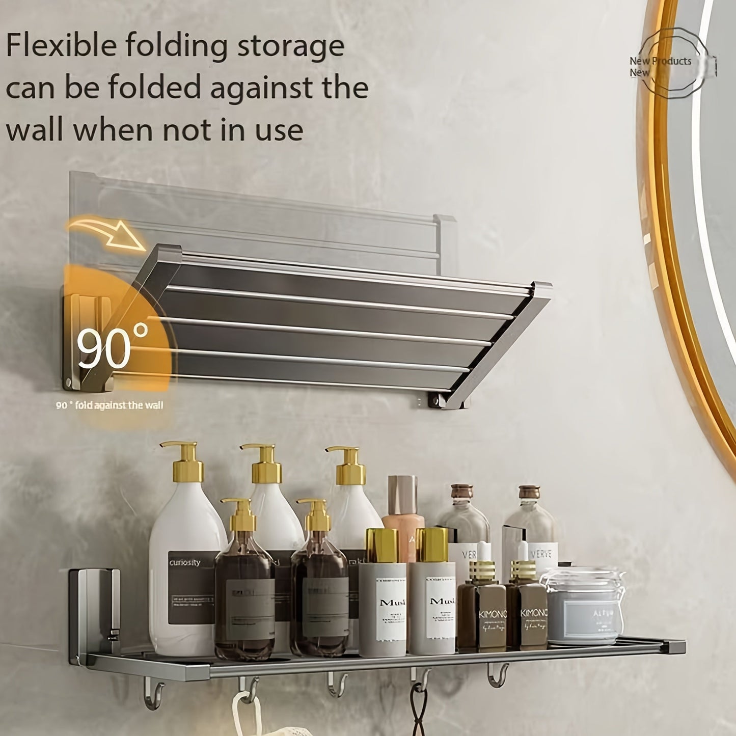 WallMounted Folding Kitchen Rack-B411