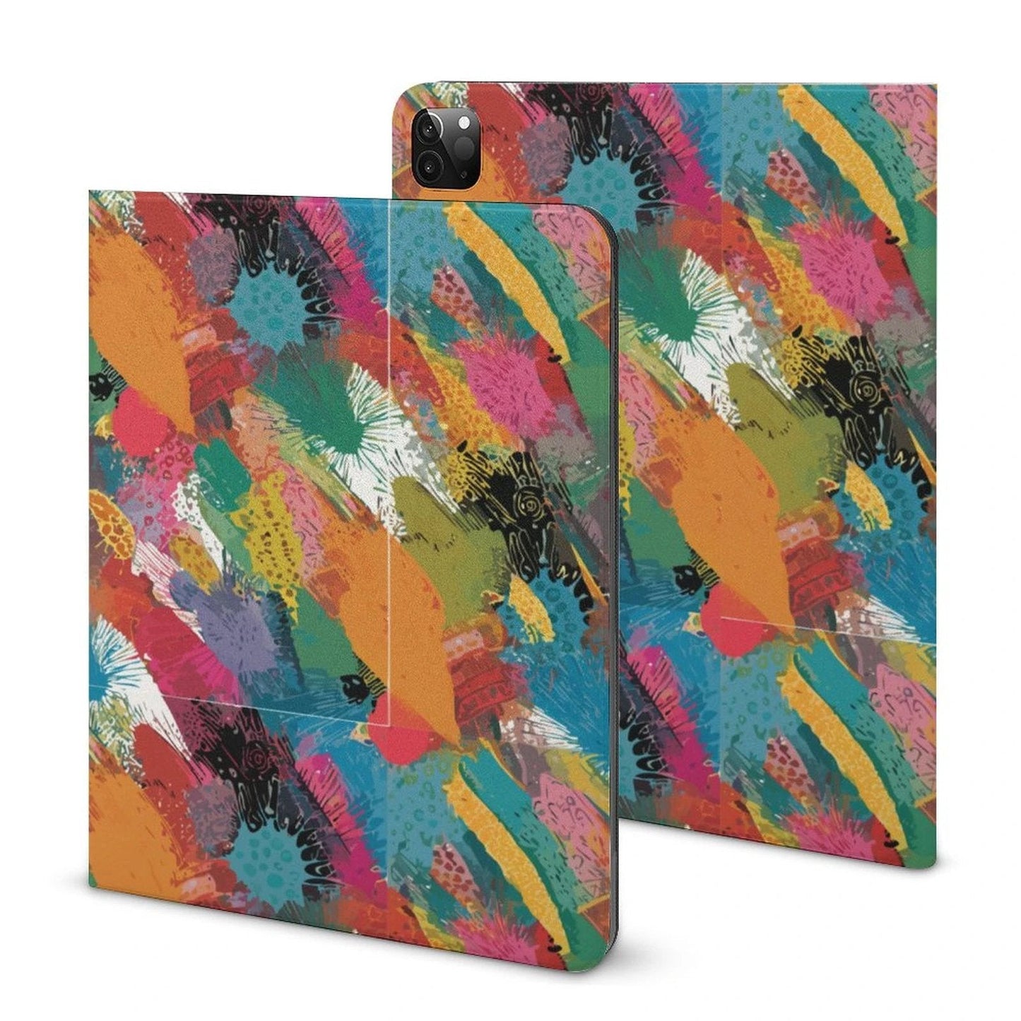 Aesthetic Collector AOP Faux-Leather iPad Case | Book-Style Protector with Apple Pencil Slot & Foldable Stand — Wearable Art for Tablets