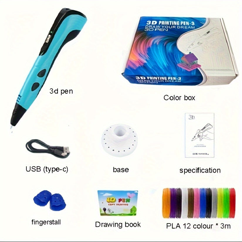 ThirdGen 3D Printing Pen Safe  Stable Holiday Gift for Kids-GHCO