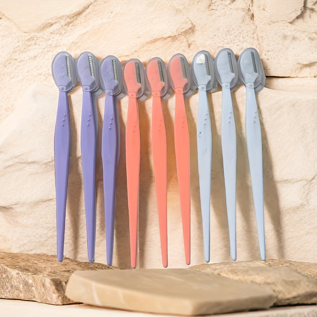 6/12/18pcs Multi-Color Eyebrow Razors - P7TV