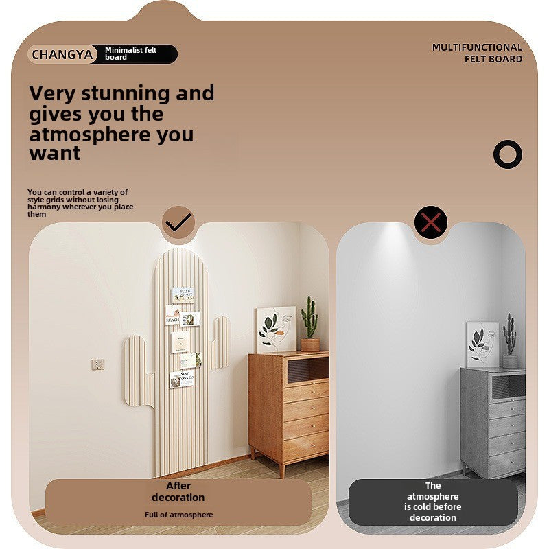 Cactus-Shaped Felt Wall Display Board - YIU9