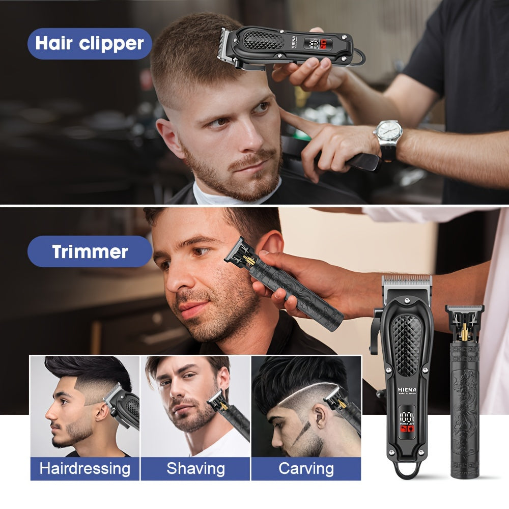 HIENA Men’s Electric Hair Clipper with Digital Display TJR8W1R