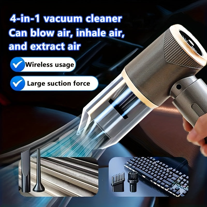Wireless Car Vacuum Cleaner with 8 Accessories, Gray TJR9B4X