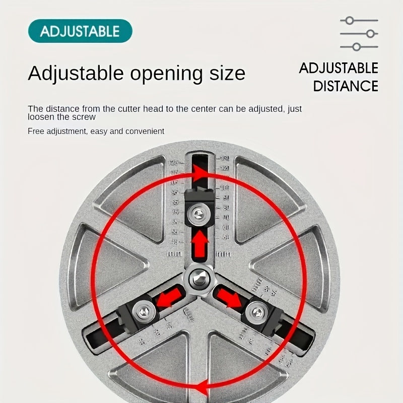 Adjustable Hole Saw Blades Set, 4.57-12.95cm Diameter TJR8W4C
