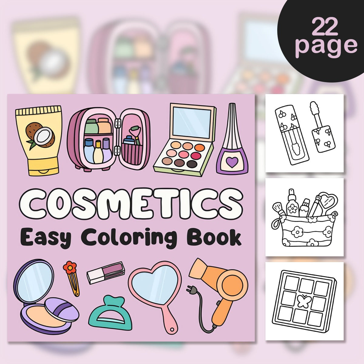 Mixed Color Paper Easy Coloring Book - VI30