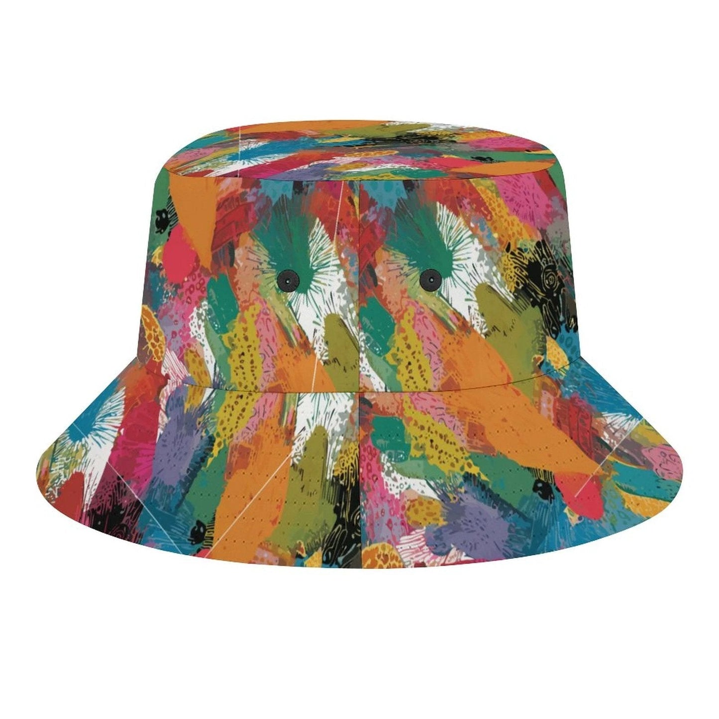 Main Character AOP Adult Bucket Hat | Full-Panel Zero-Blank-Space Sublimation Print — One-Size Festival, Beach & Statement Summer Headwear