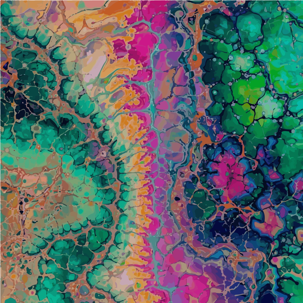 Biomorphic Cell Mosaic SVG | Seamless All-Over Print Sublimation Digital Download — Organic Cellular Vector Pattern for POD, Apparel