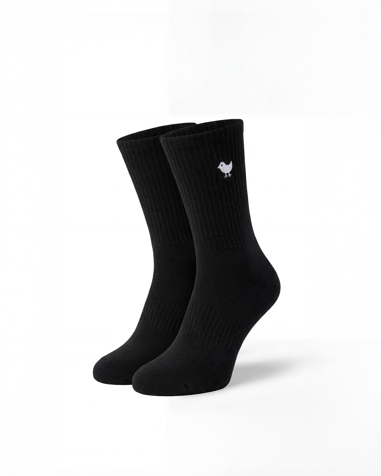 Birdie Crew Sock - Black